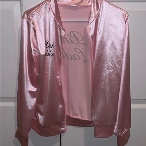 Pink ladies satin jacket